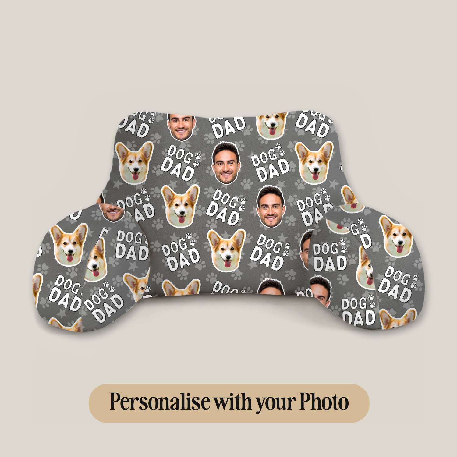 Personalised Dog Dad Cuddle Cushion