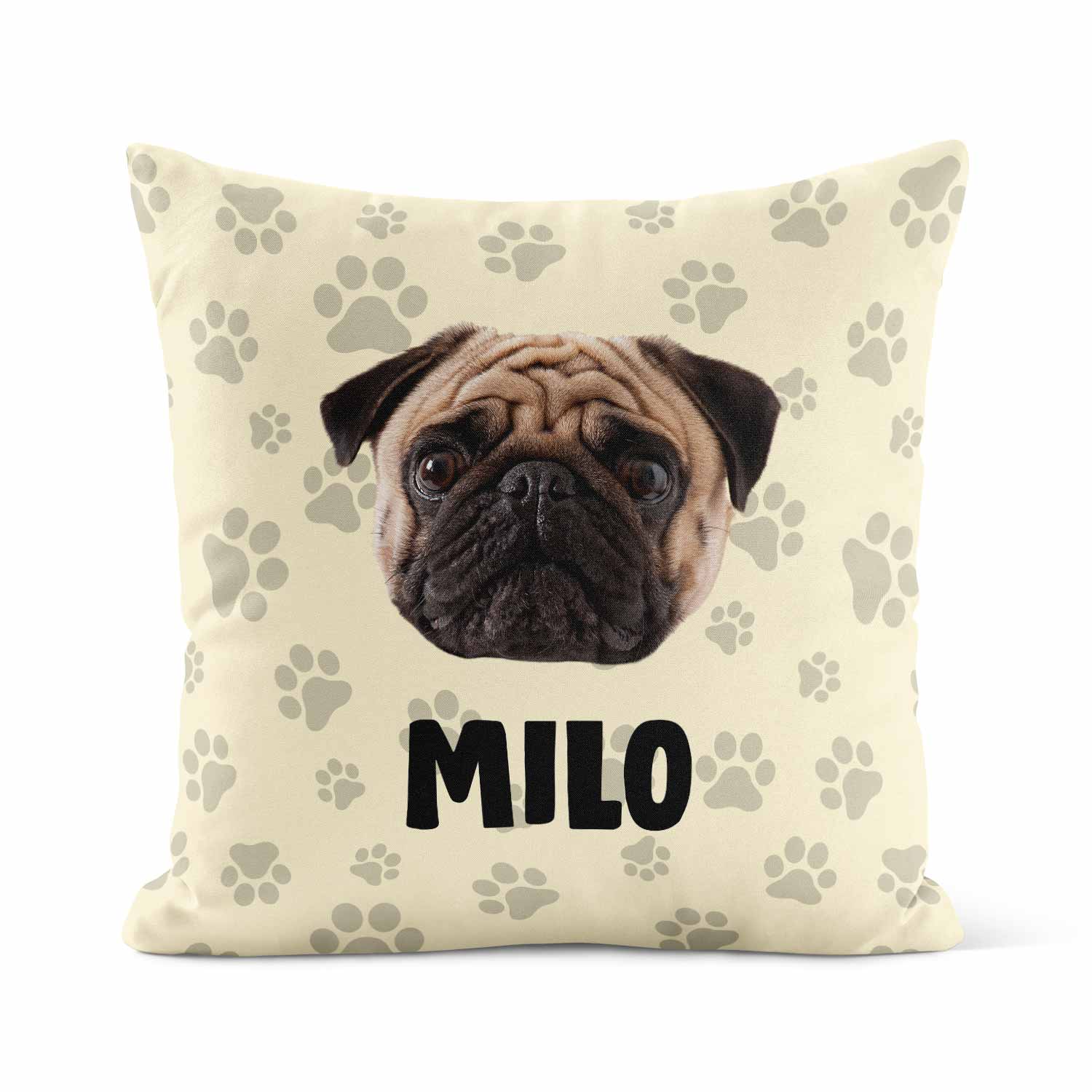 Your Dog Name & Face Custom Cushion
