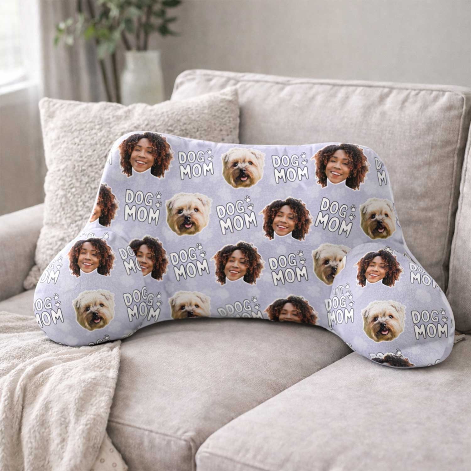 Personalised Dog Mom Cuddle Cushion