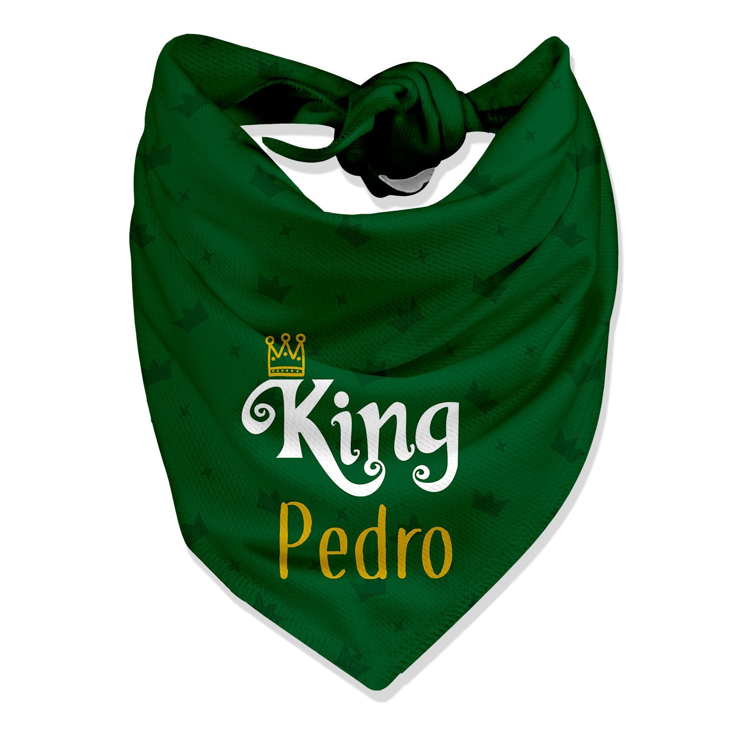 personalized dog bandana for the king of the house