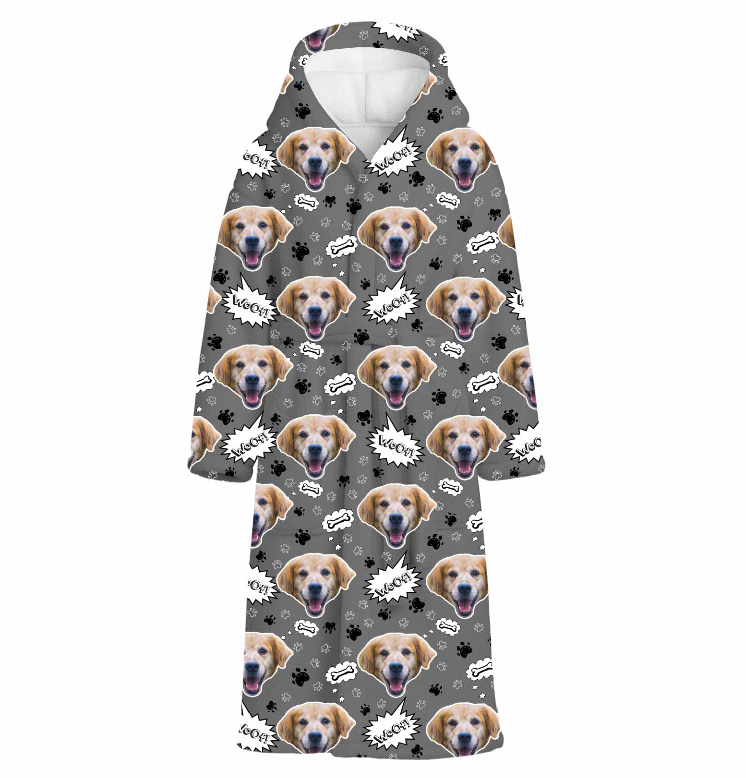 Woof Dog Personalized Bathrobe