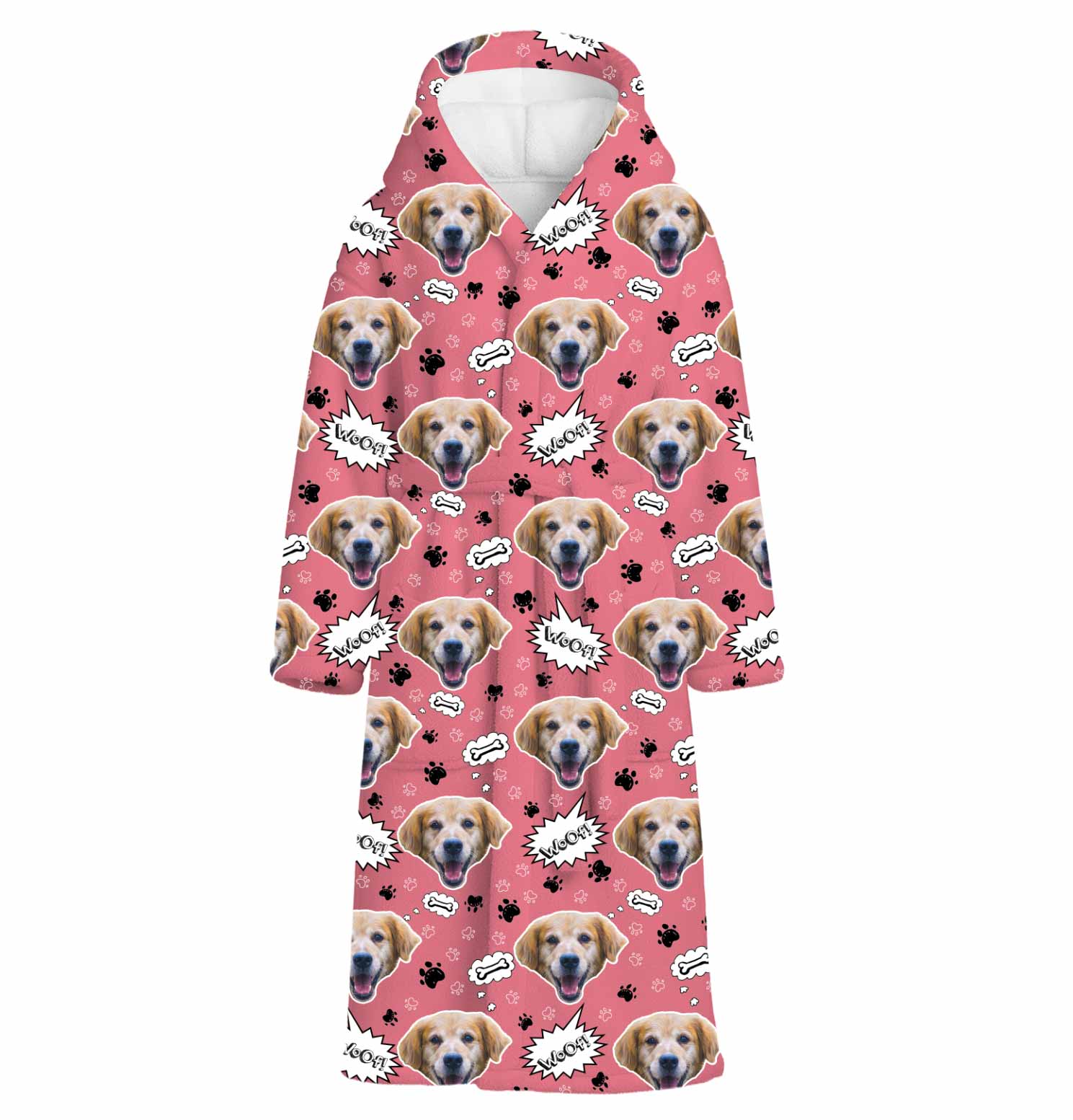 Woof Dog Personalized Bathrobe