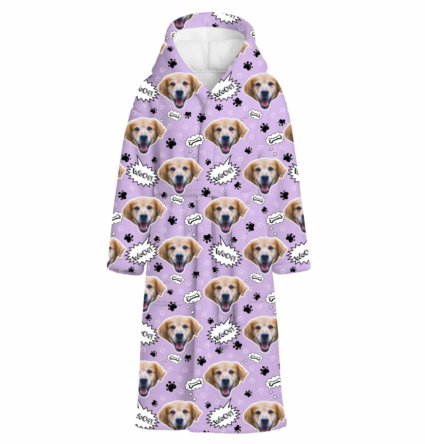 Woof Dog Personalized Bathrobe