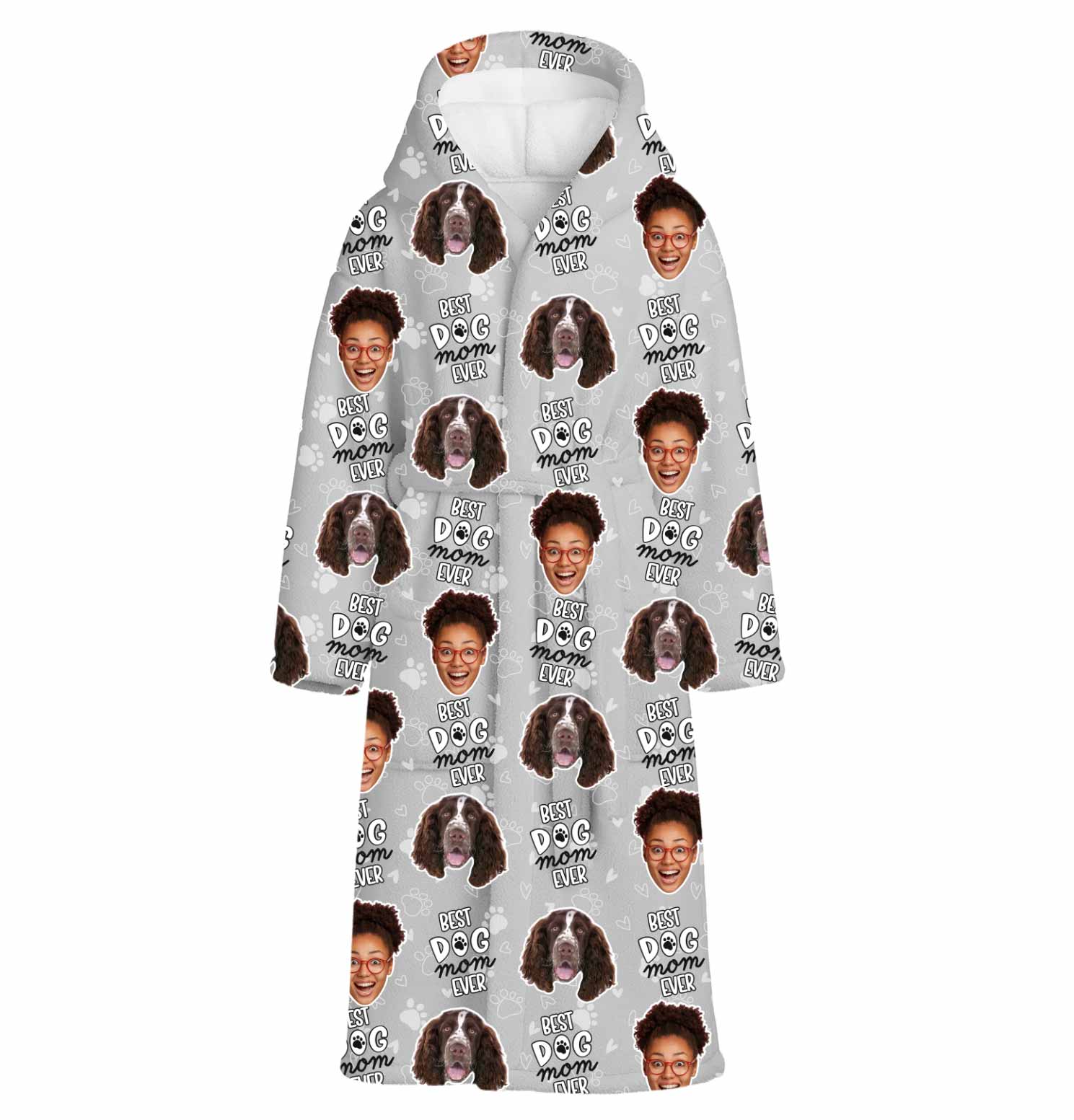 Best Dog Mom Ever Personalized Bathrobe