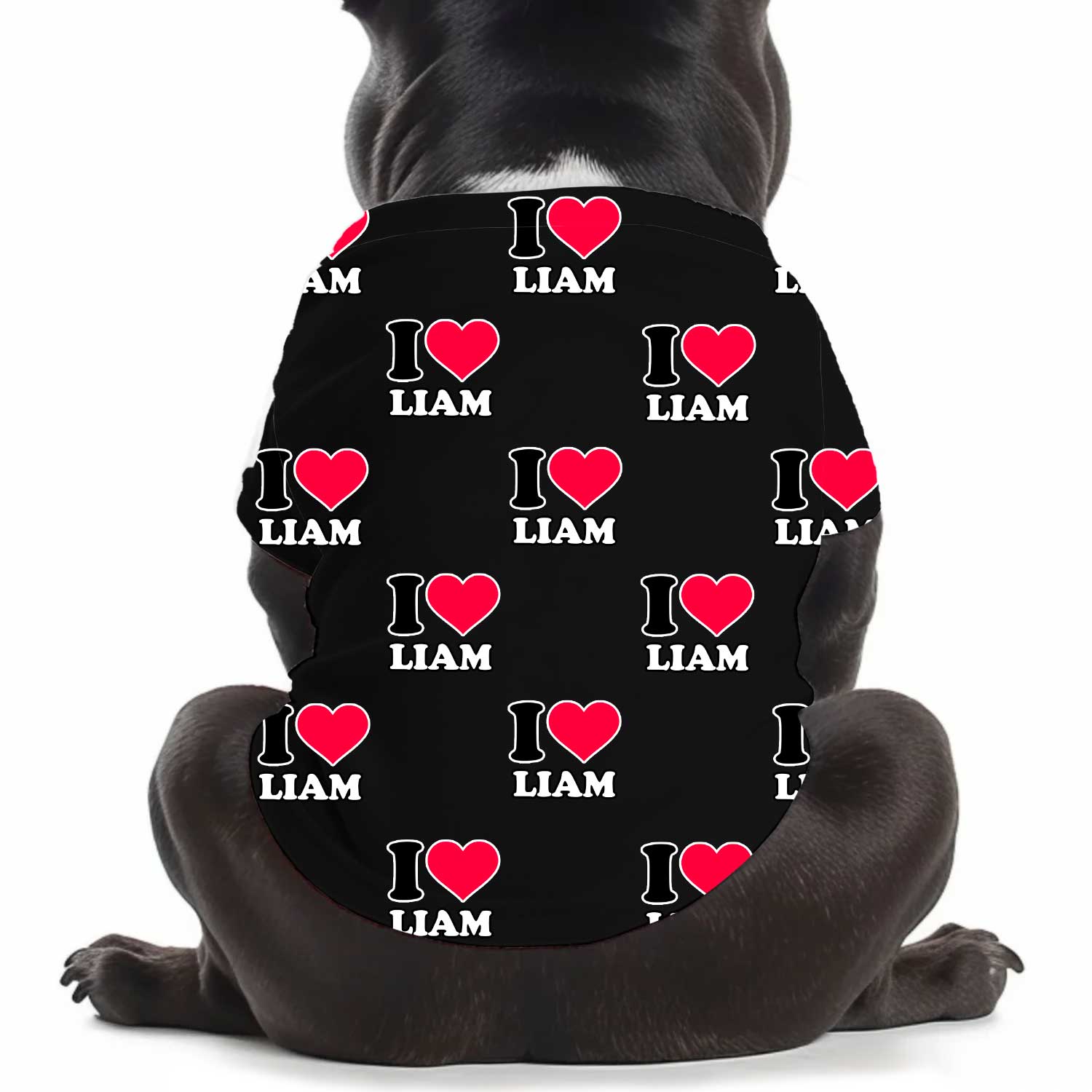 I Heart [Name] Personalized Dog T Shirt