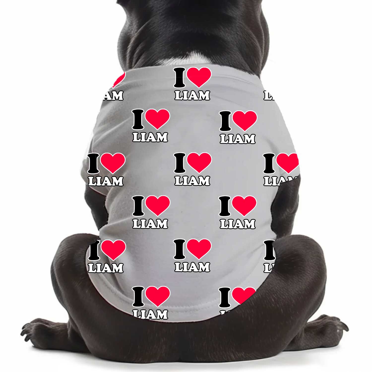 I Heart [Name] Personalized Dog T Shirt