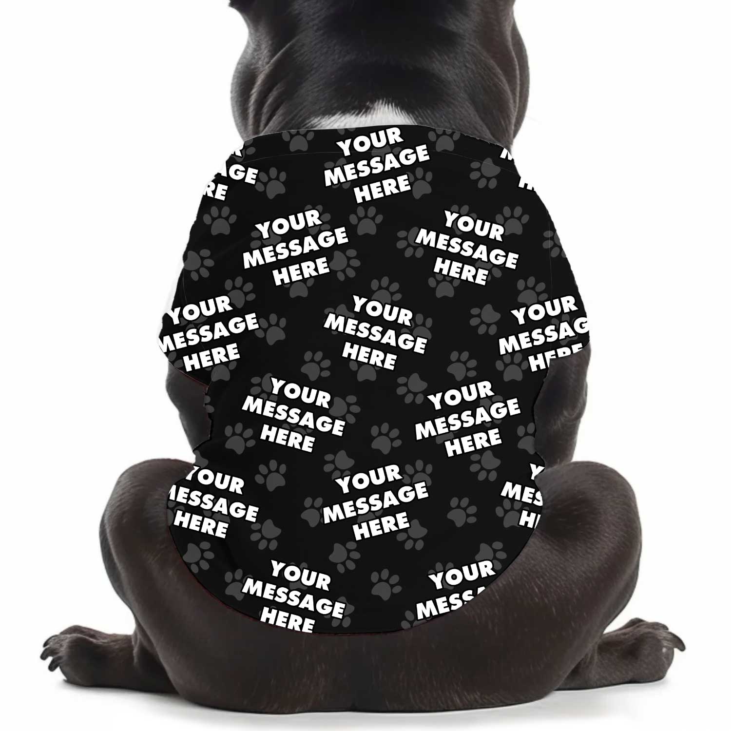 Your Message Personalized Dog T Shirt