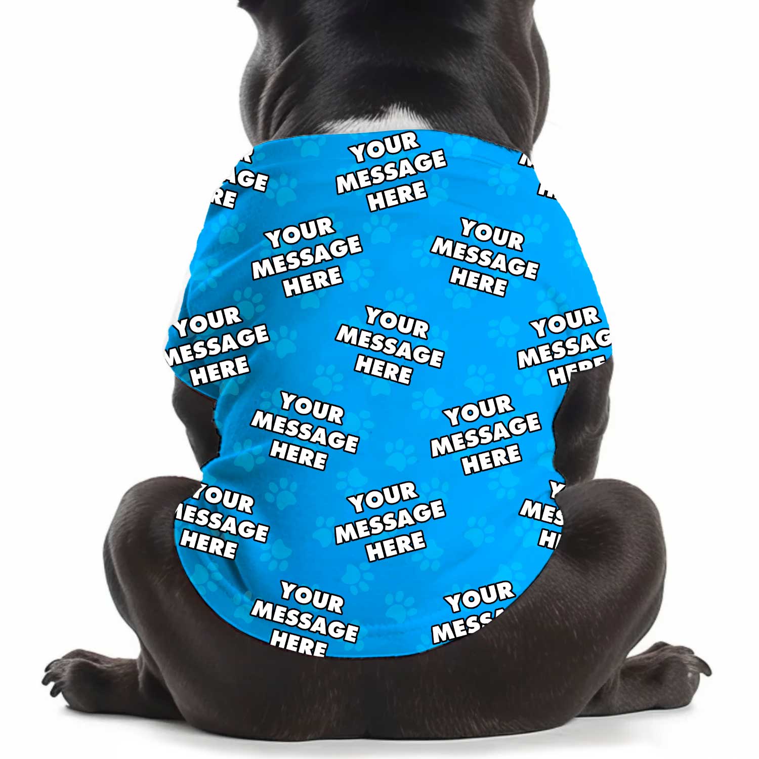 Your Message Personalized Dog T Shirt