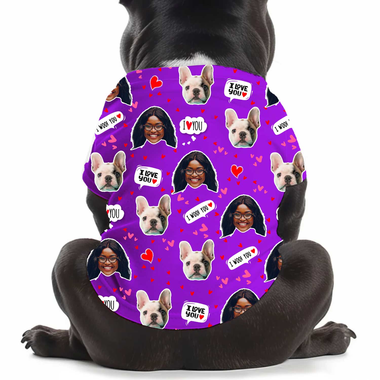 I Wuff You Personalized Dog T Shirt