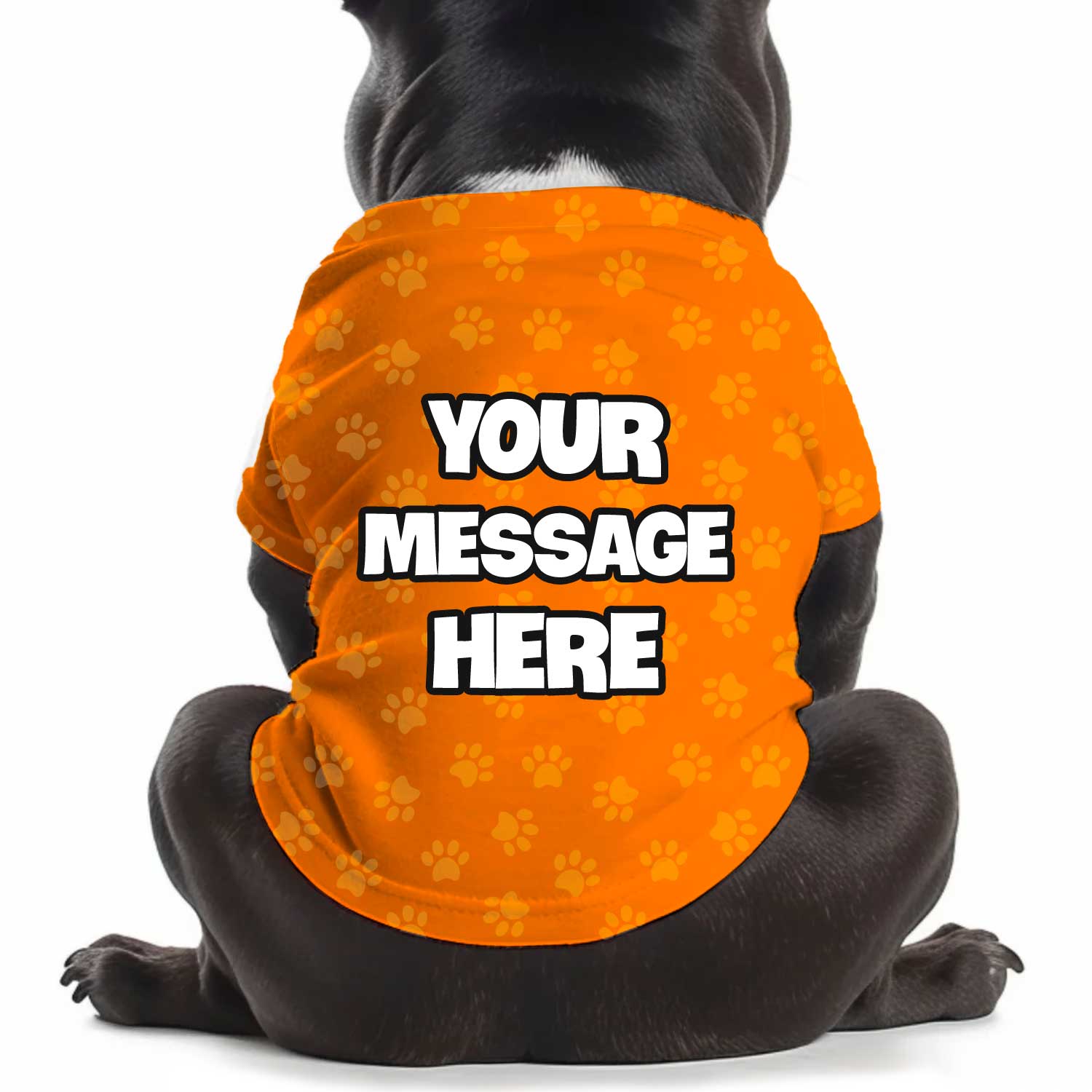 Custom Message Personalized Dog T Shirt