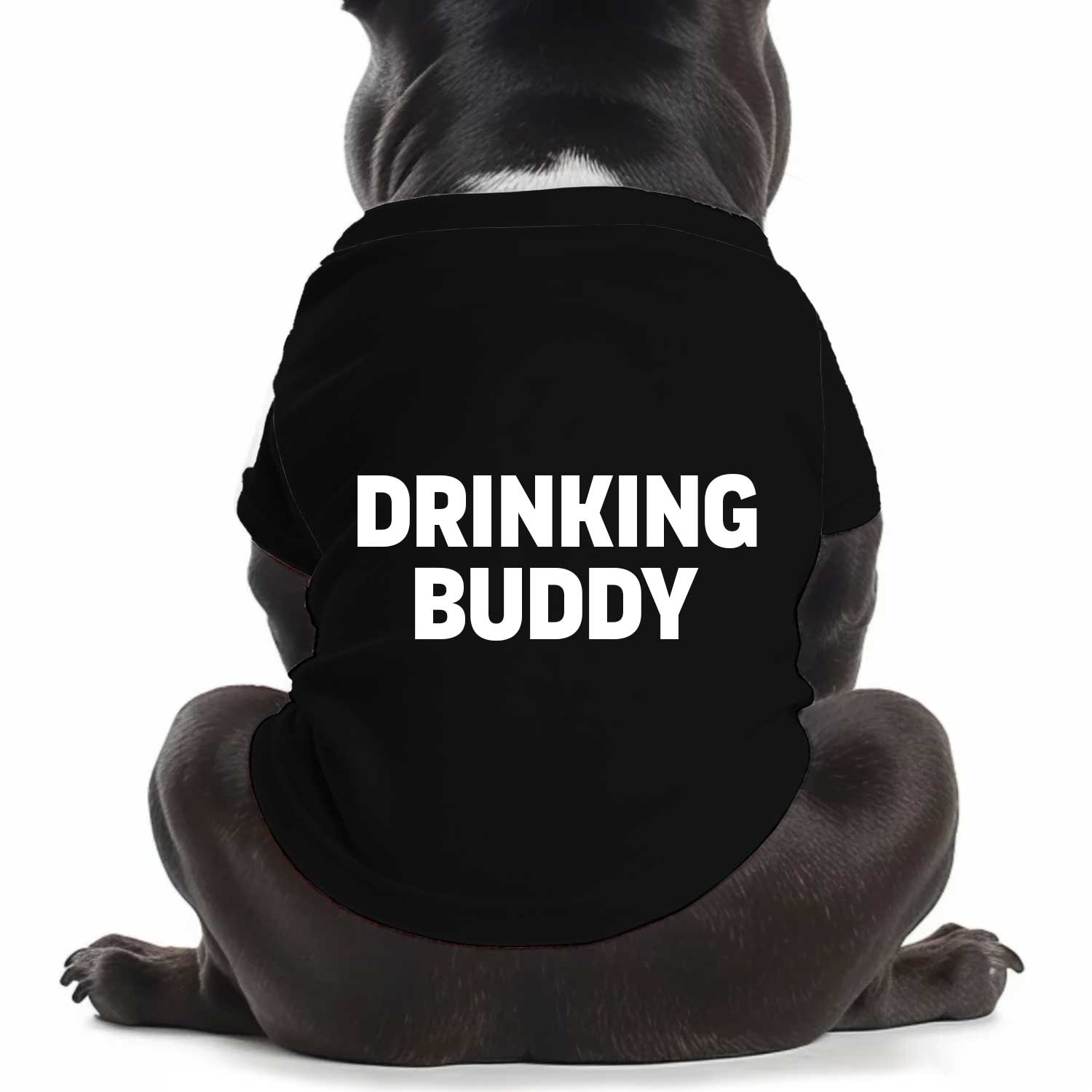 Drinking Buddy Dog T Shirt