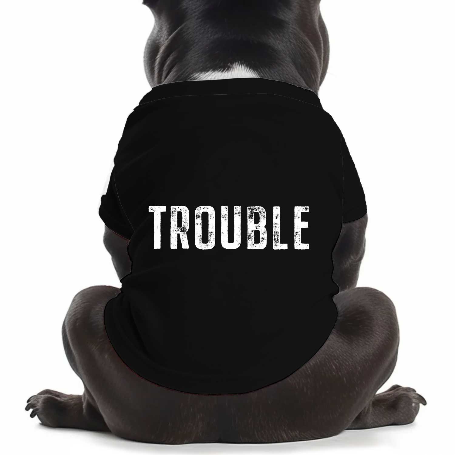 TROUBLE Dog T Shirt