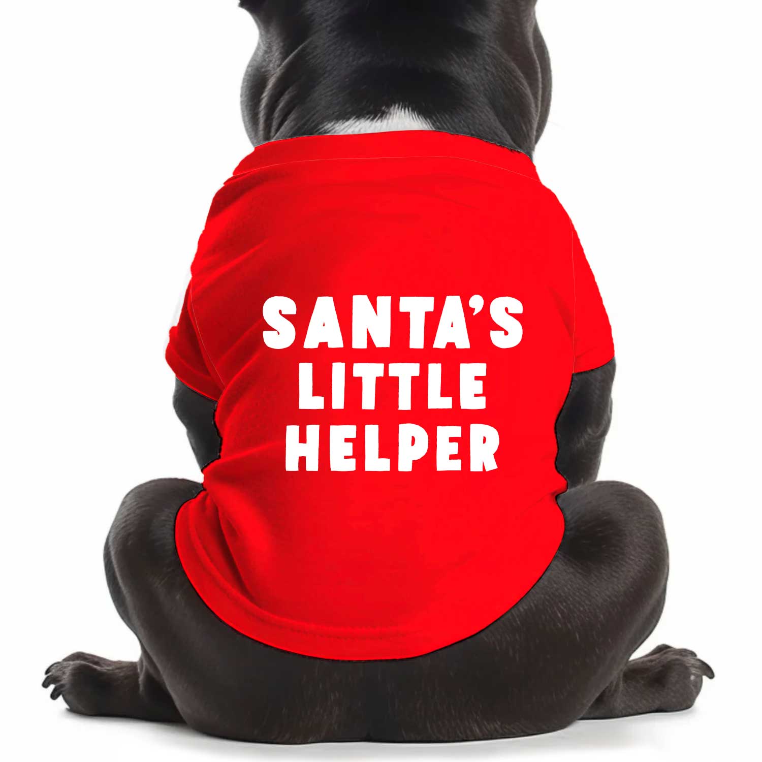 Santa's Little Helper Dog T Shirt