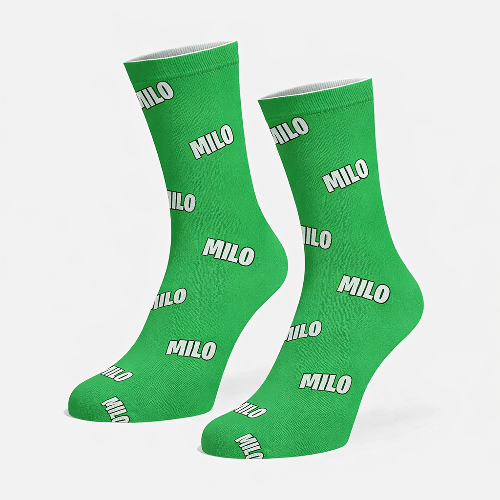 Custom Name Print Personalized Dog Socks