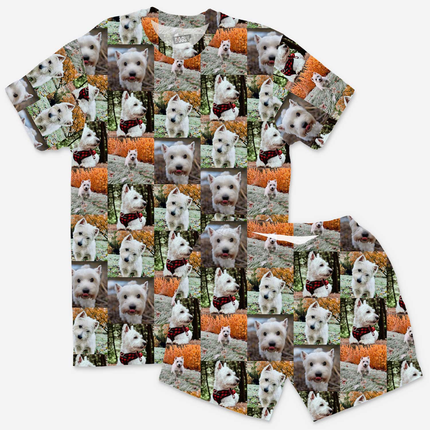 Men's Photo Collage PJs - Shorts Set