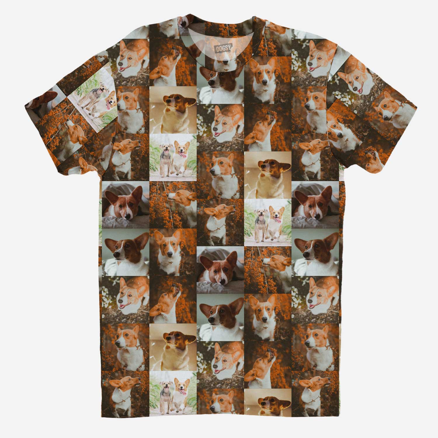 Dog Photo Collage Custom T-Shirt