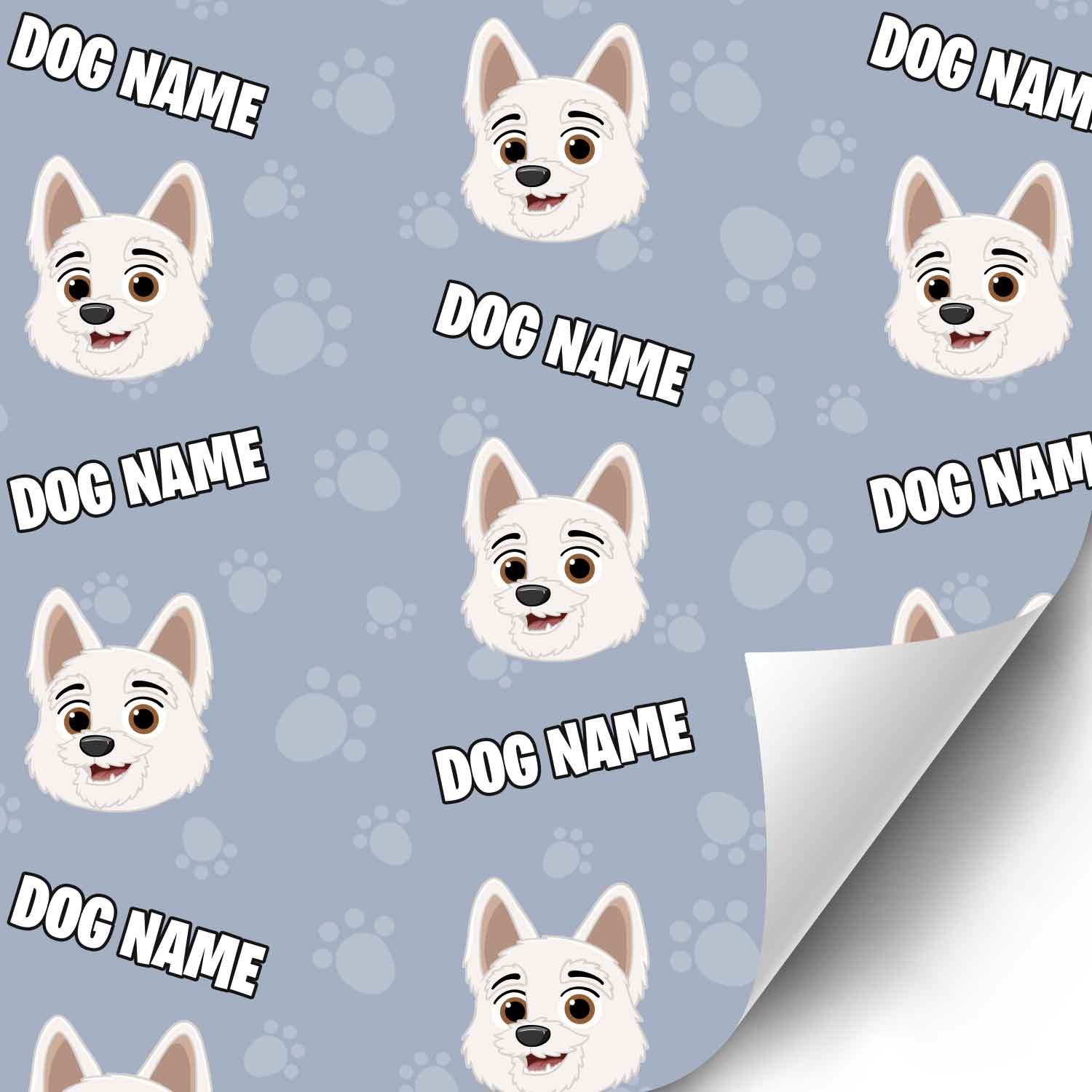 Your Dog Cartoon Personalized Wrapping Paper