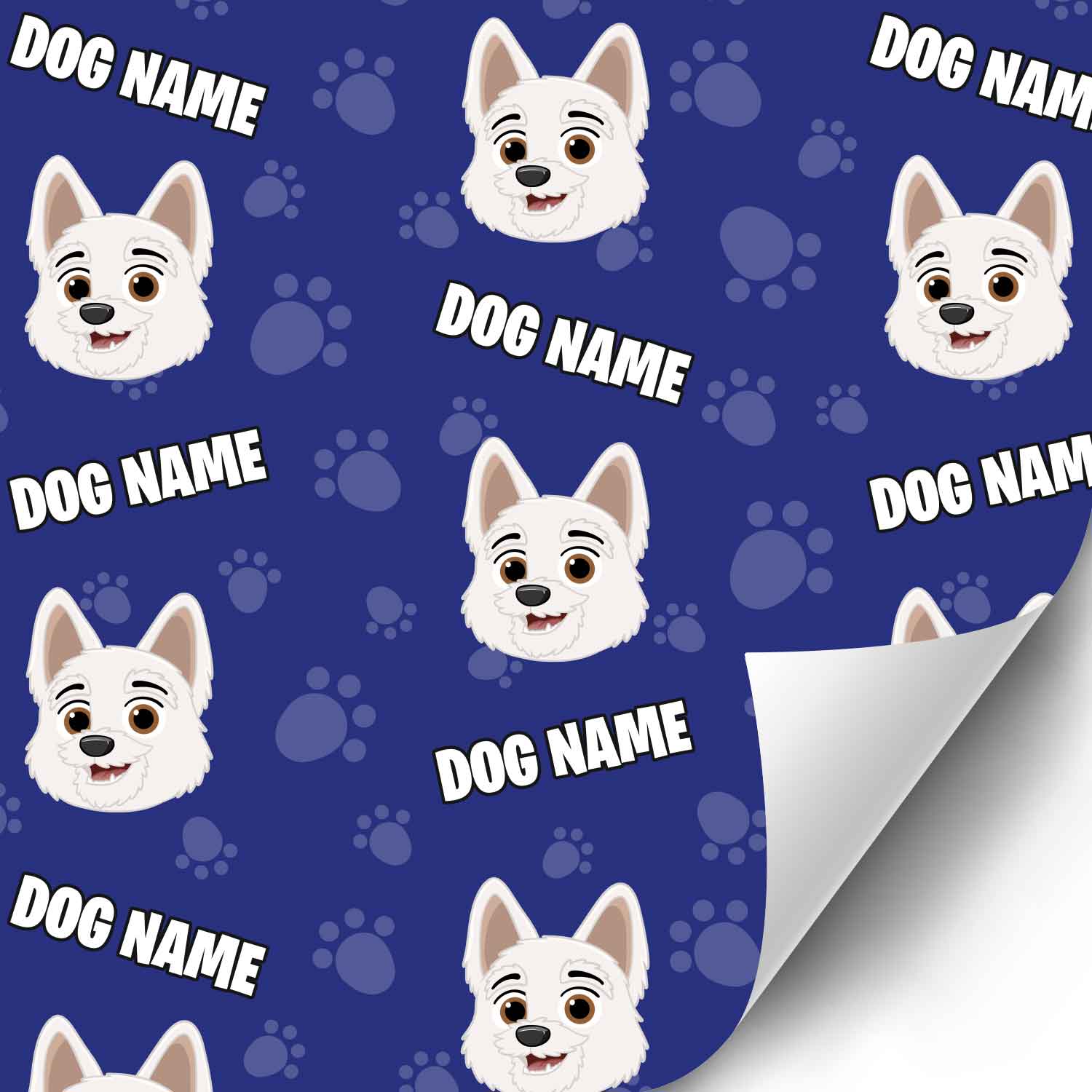 Your Dog Cartoon Personalized Wrapping Paper
