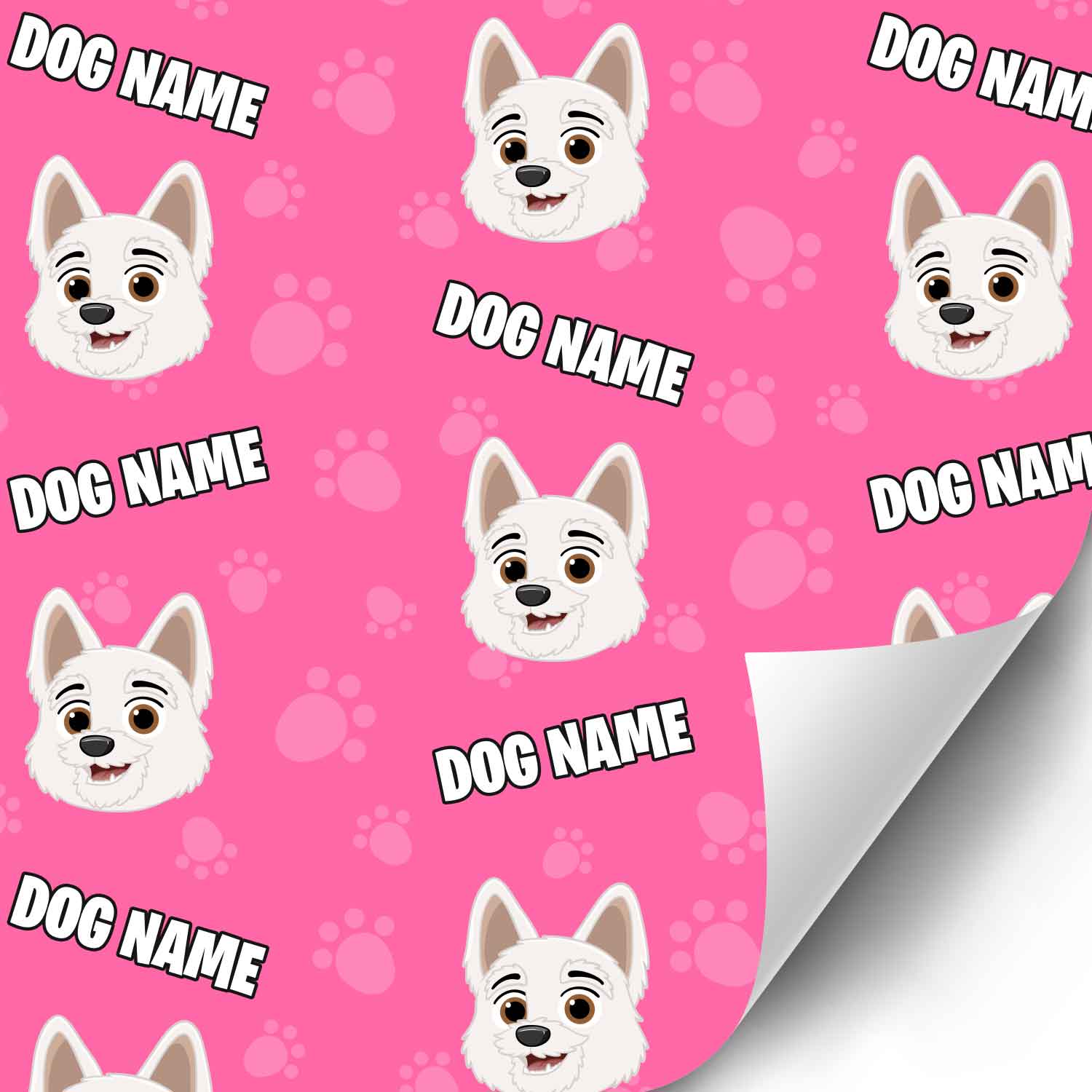 Your Dog Cartoon Personalized Wrapping Paper