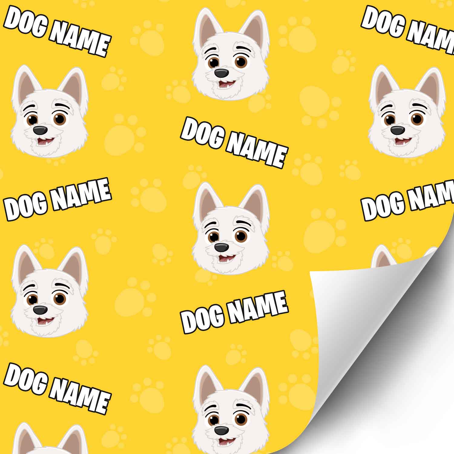 Your Dog Cartoon Personalized Wrapping Paper