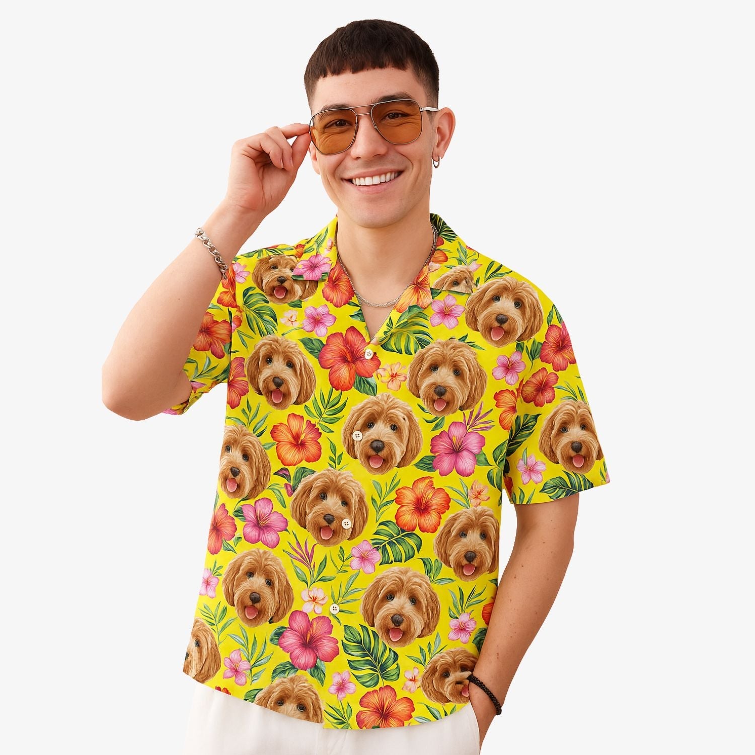 Your Dog Tropical Custom Hawaiian Shirt