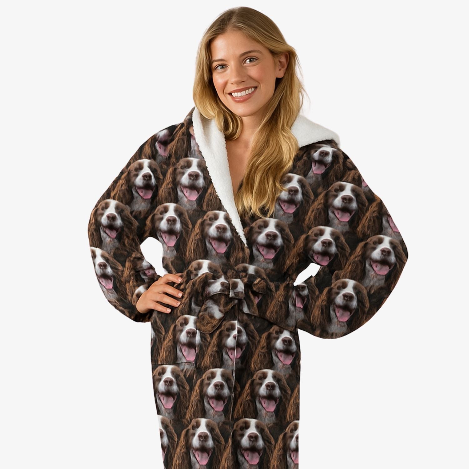 Dog's Face Mash Personalized Bathrobe