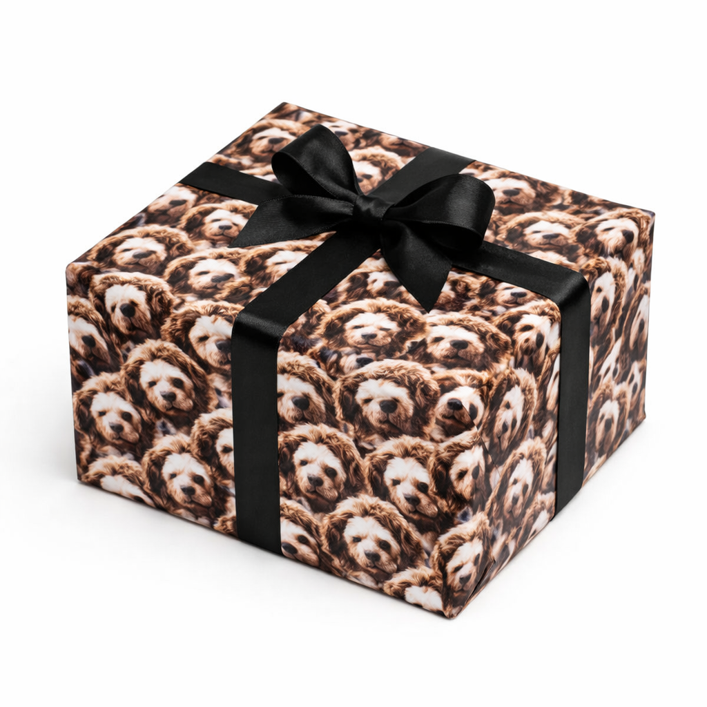 Dog Mash Personalized Wrapping Paper