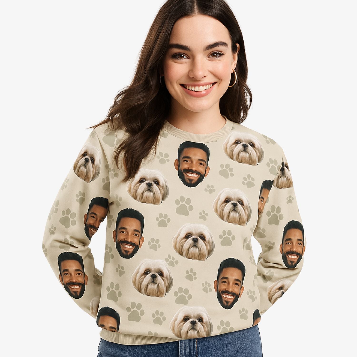 Dog Paw Personalized Sweatshirt