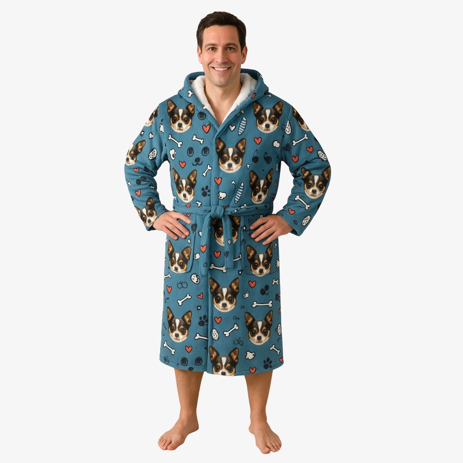 Dog Doodle Personalized Bathrobe