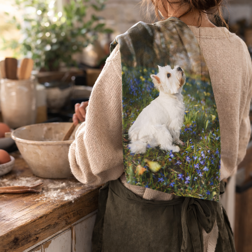 Full Photo Personalized Dog Dish Towel