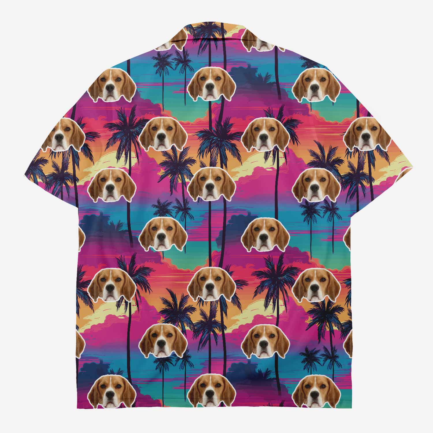 Your Dog Tropical Sunset Custom Hawaiian Shirt