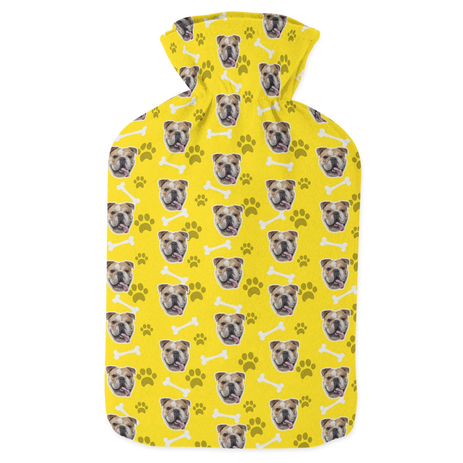 personalized dachshund hot water bottle