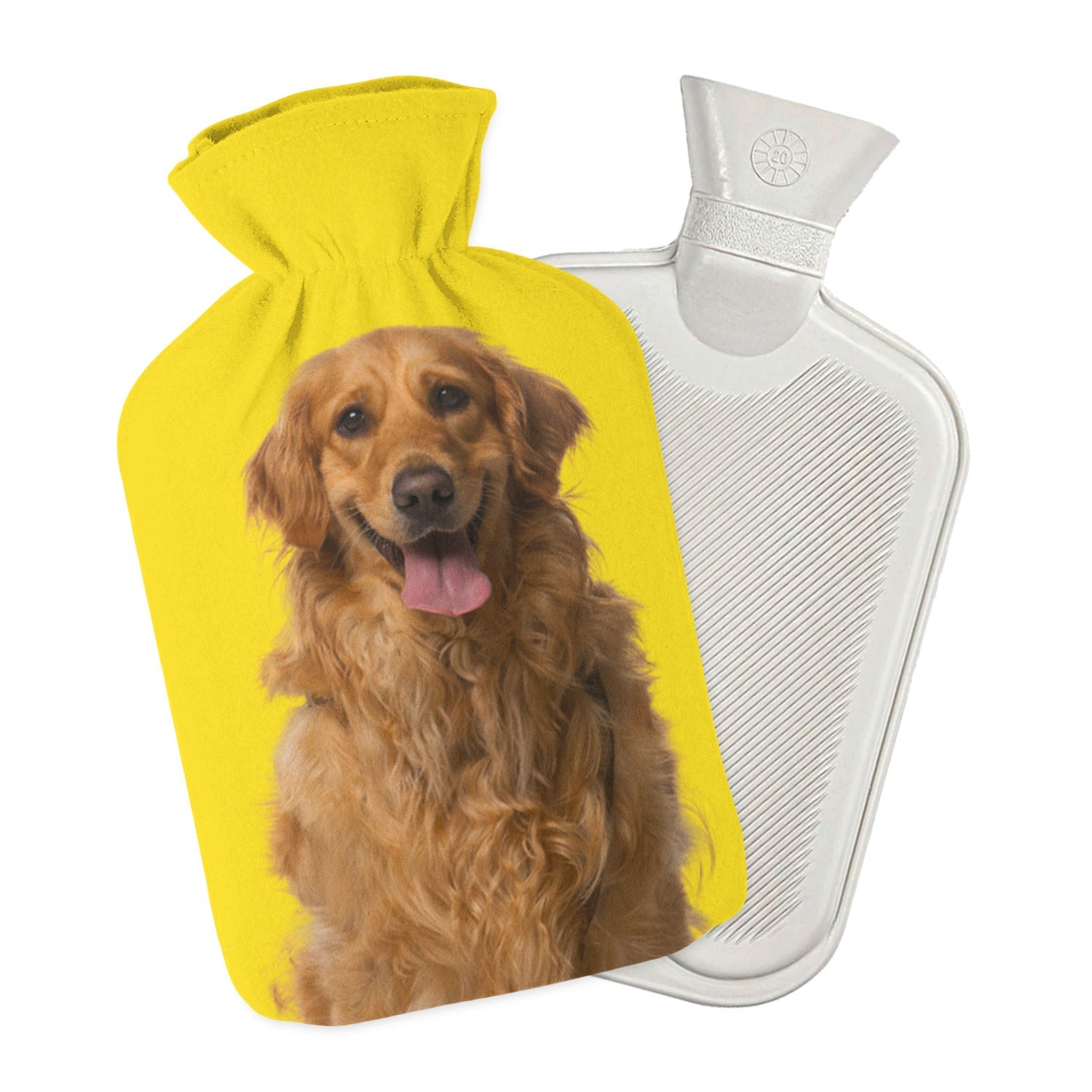 personalized dog hot water bottle