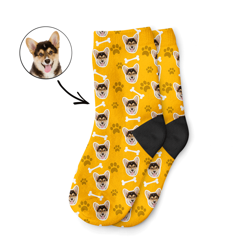 Dog Face On Child Socks