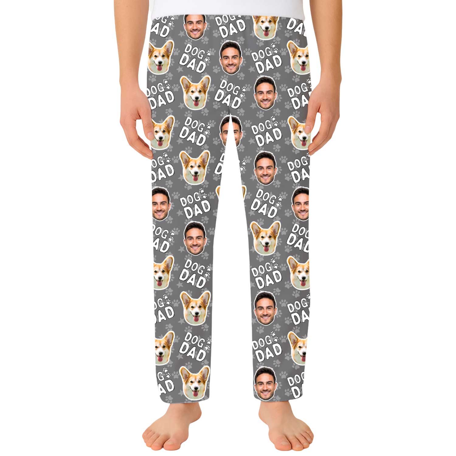 Men's Dog Dad Personalized PJ Pants