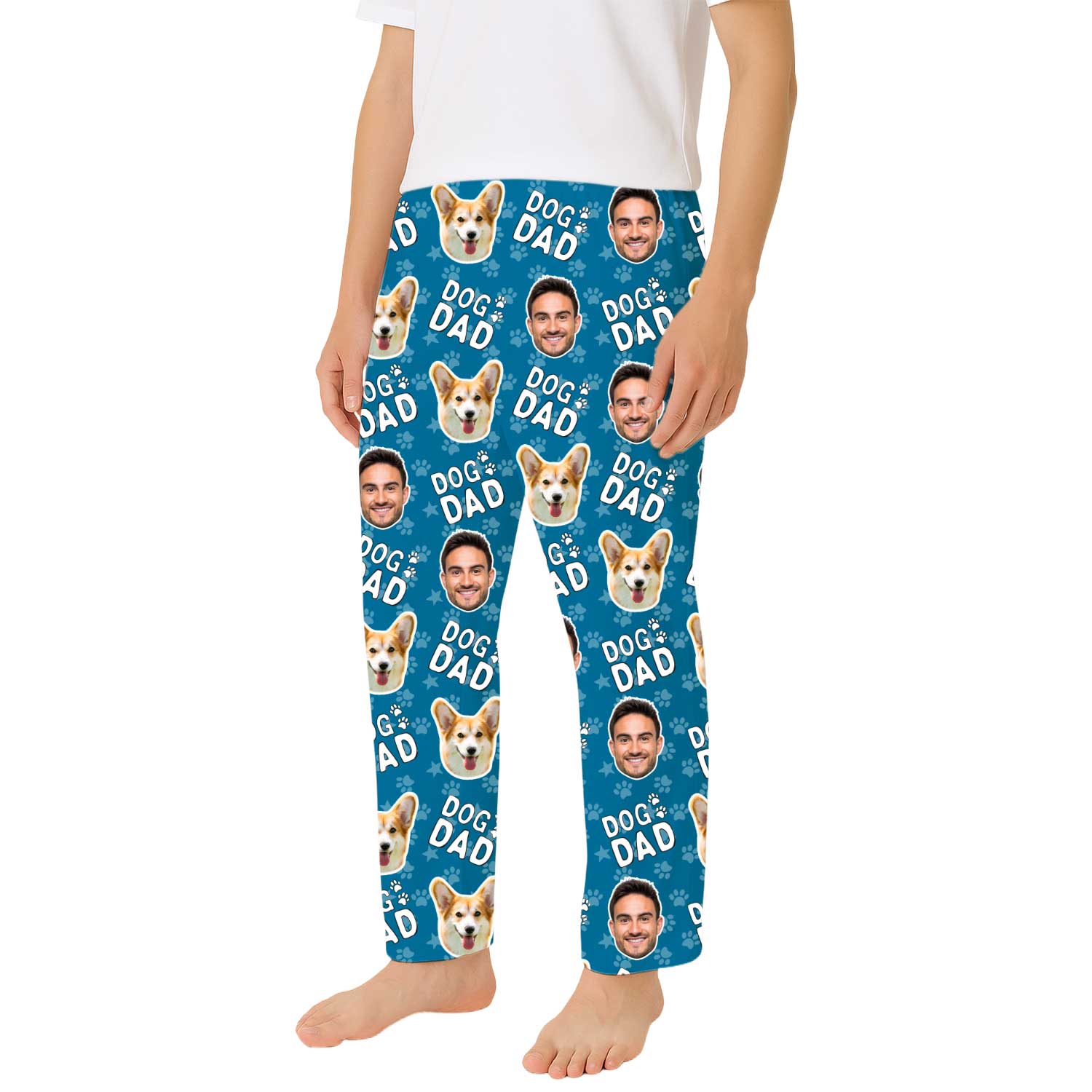 Men's Dog Dad Personalized PJ Pants