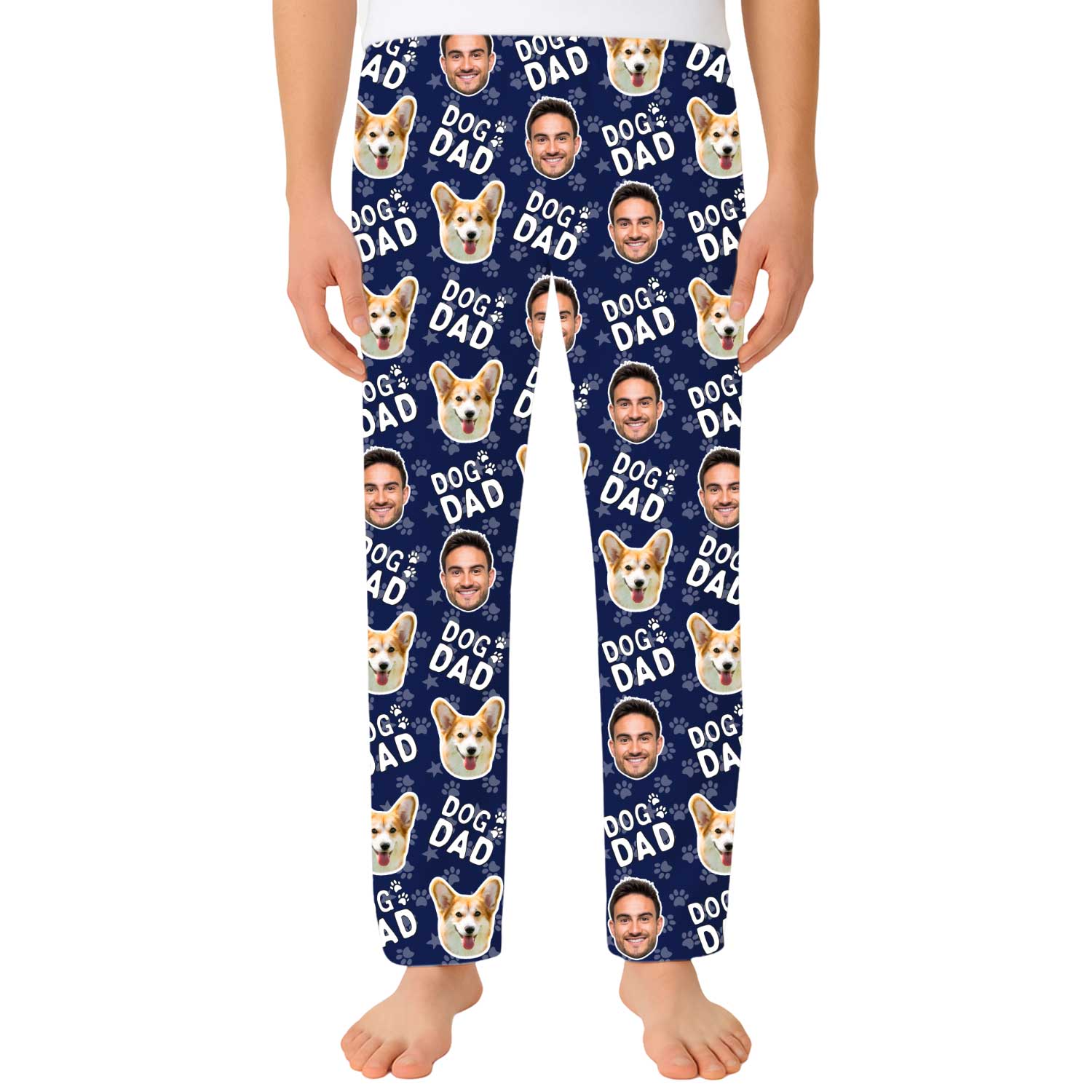 Men's Dog Dad Personalized PJ Pants