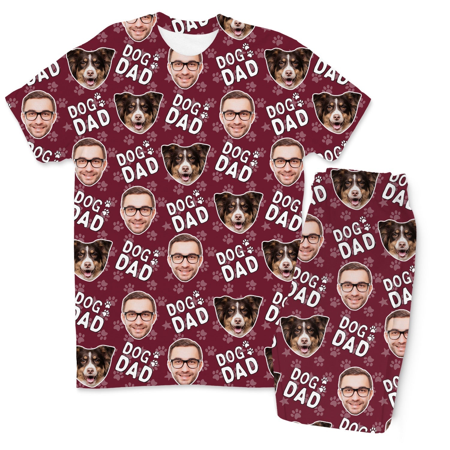 Men's Dog Dad Personalized Pajamas - Pant Set