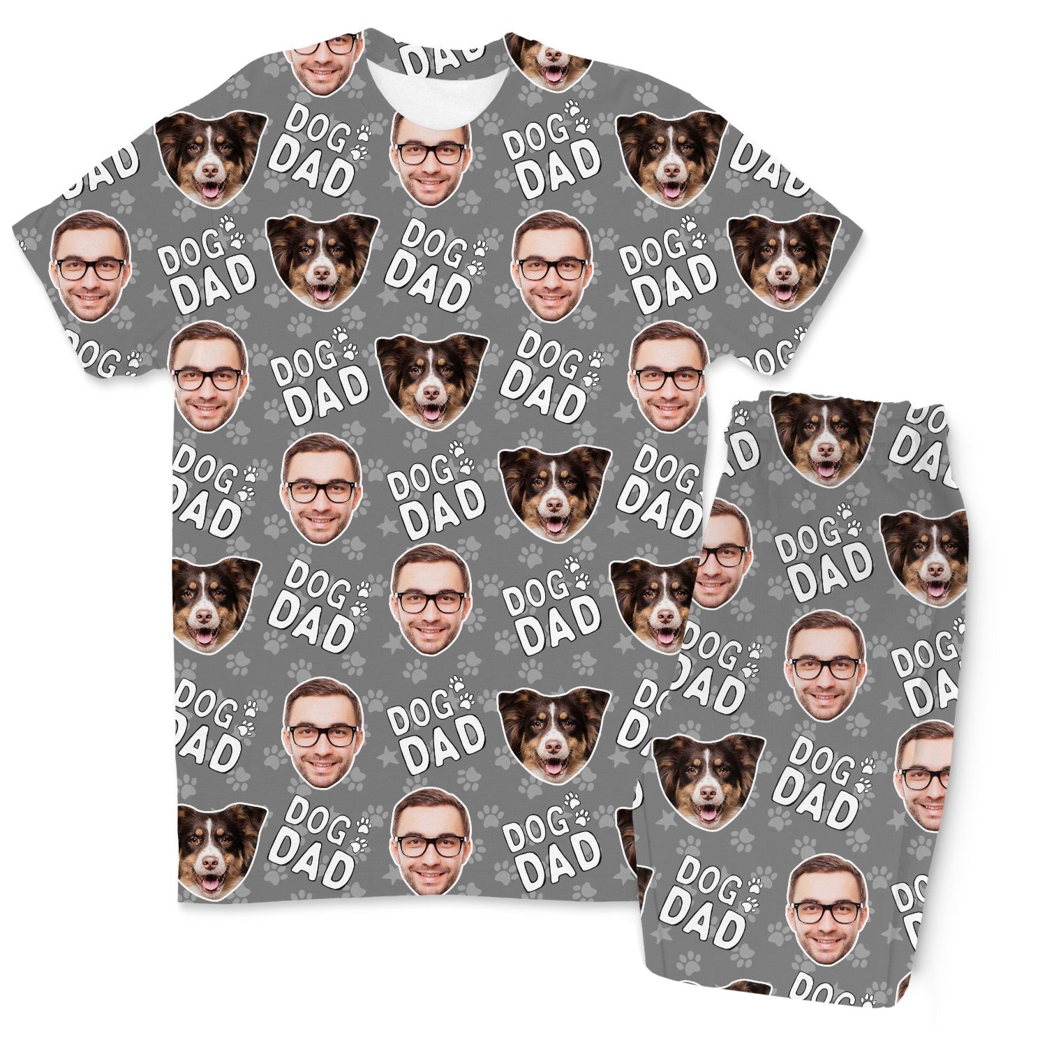 Men's Dog Dad Personalized Pajamas - Pant Set