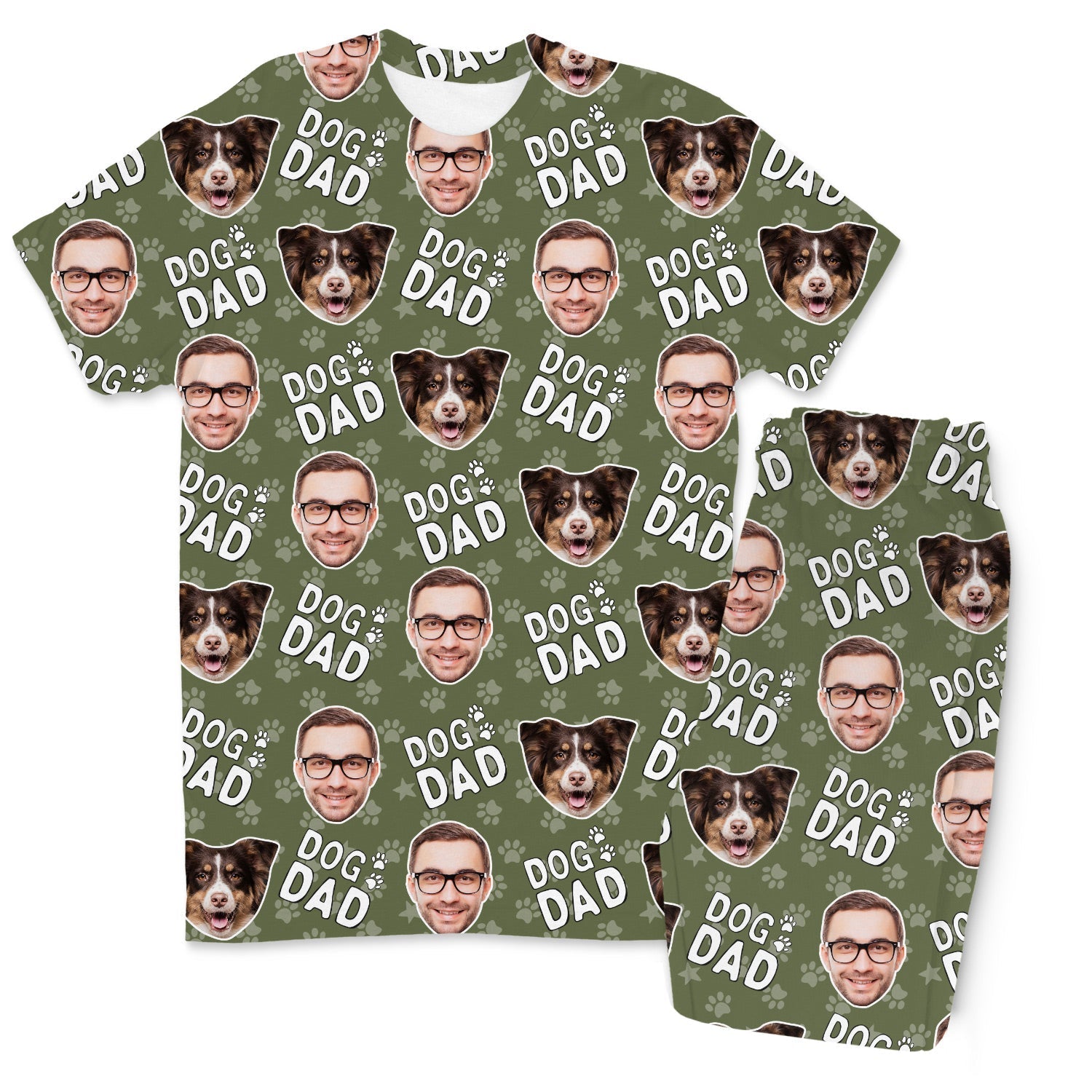 Men's Dog Dad Personalized Pajamas - Pant Set