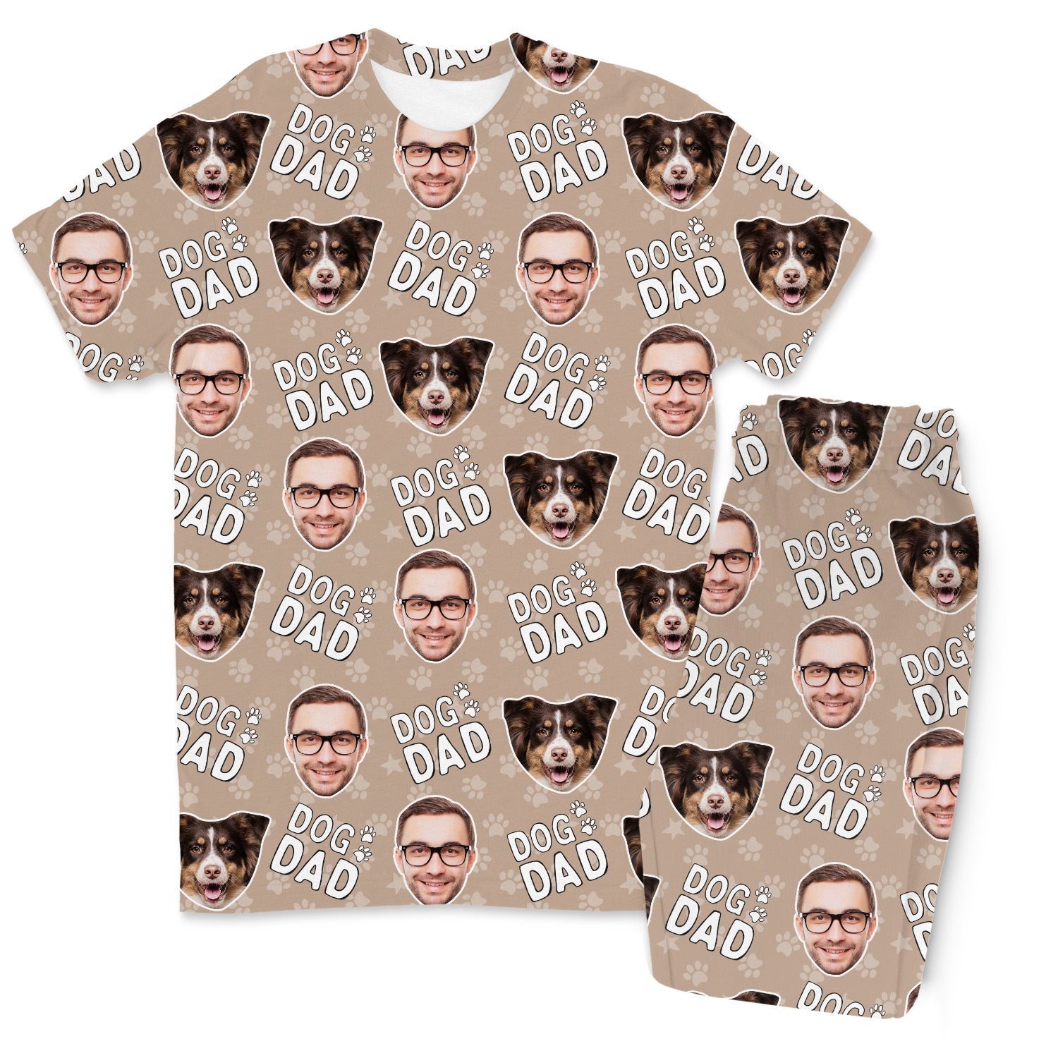 Men's Dog Dad Personalized Pajamas - Pant Set