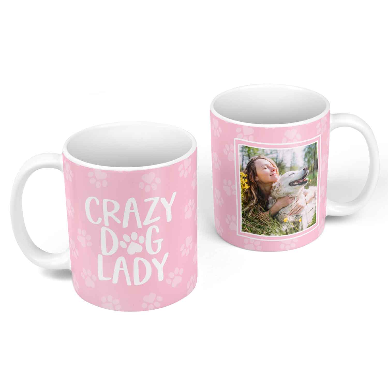Crazy Dog Lady Photo Frame Personalized Mug