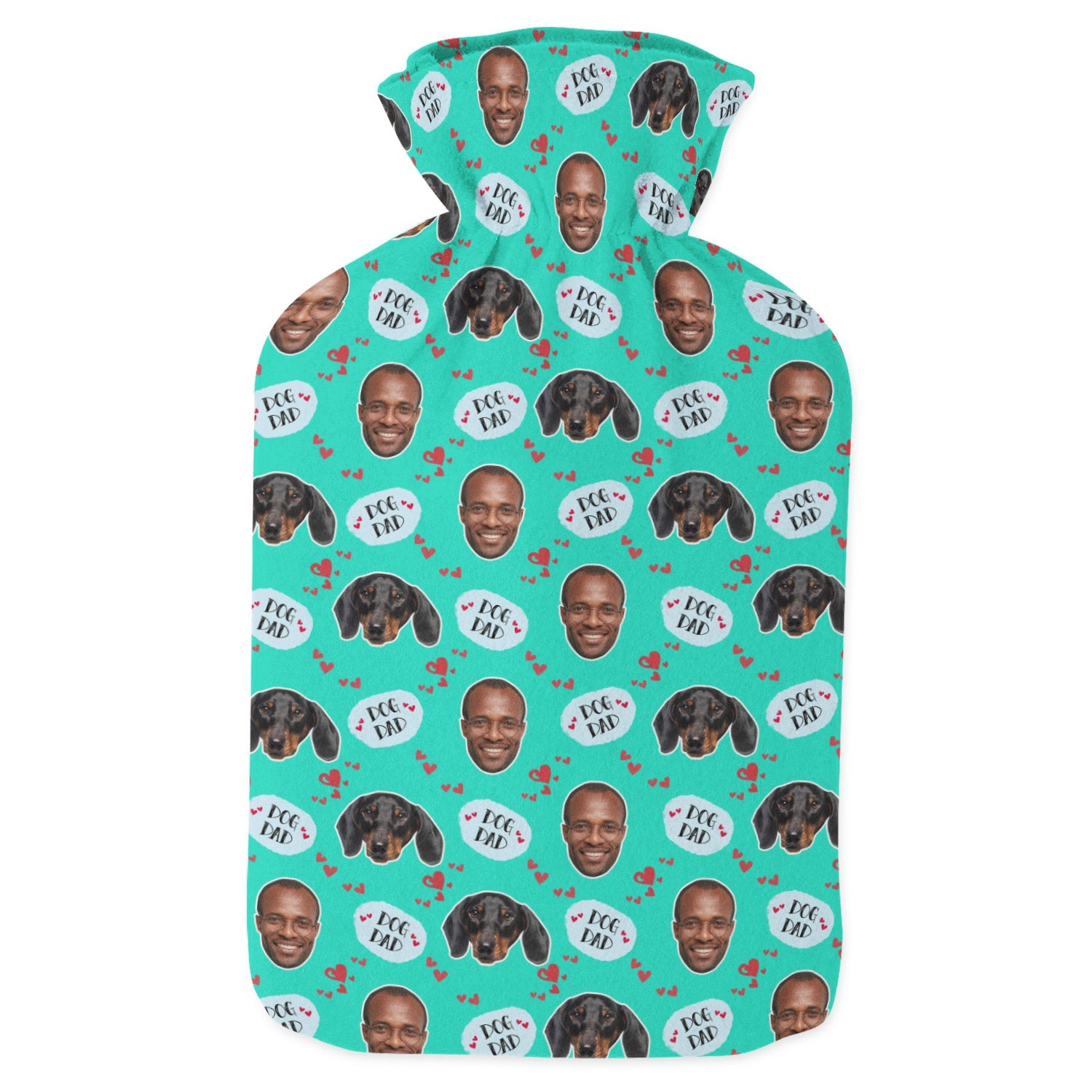 Dog Dad Personalized Hot Water Bottle