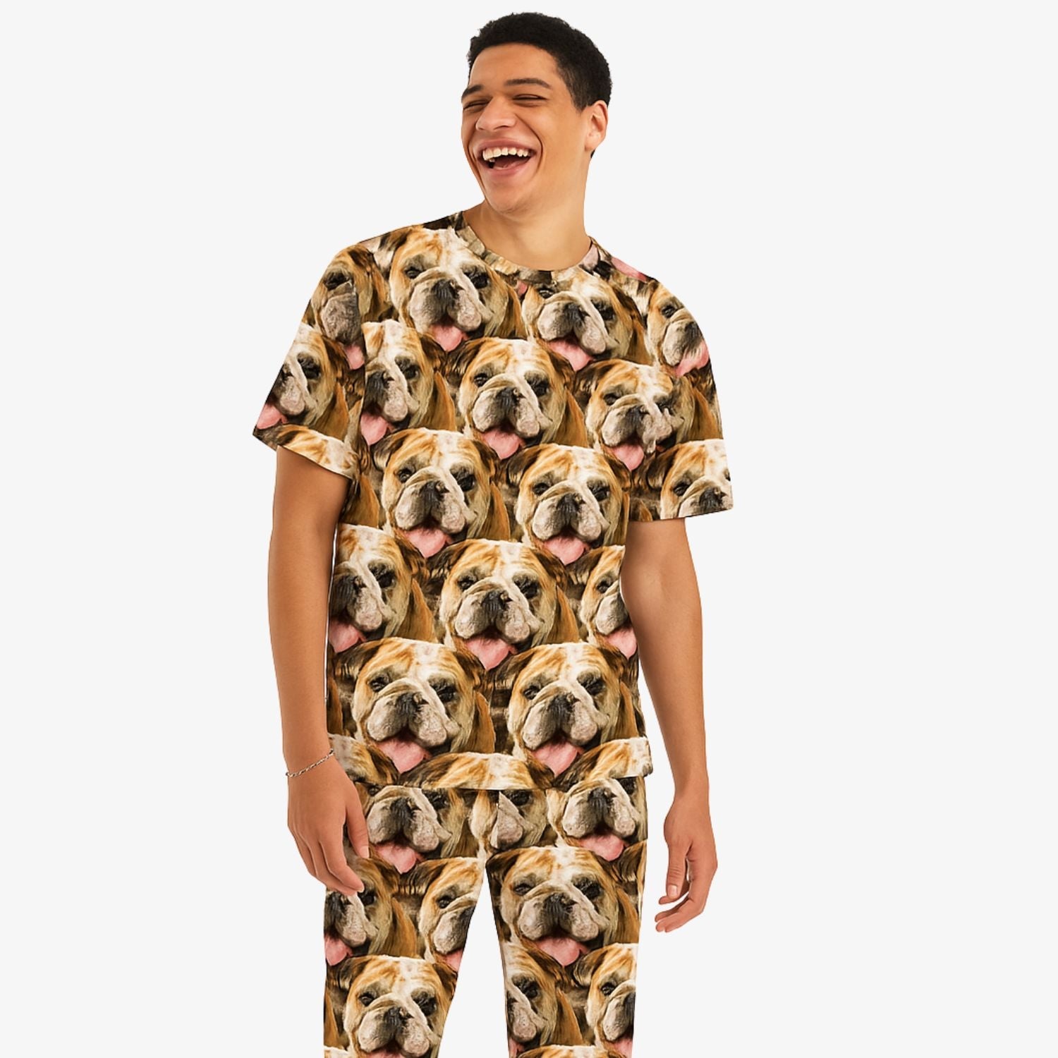 Men's Dog Mash Pajamas Trouser Set