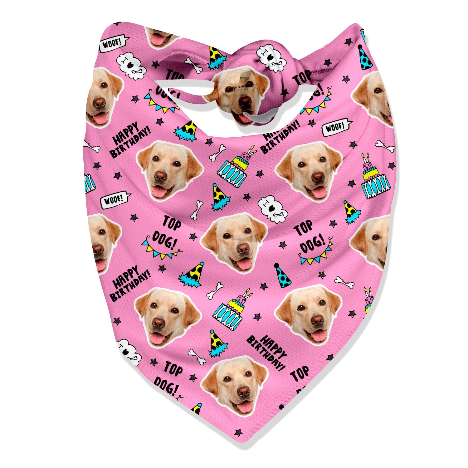 Top Dog Personalized Birthday Bandana