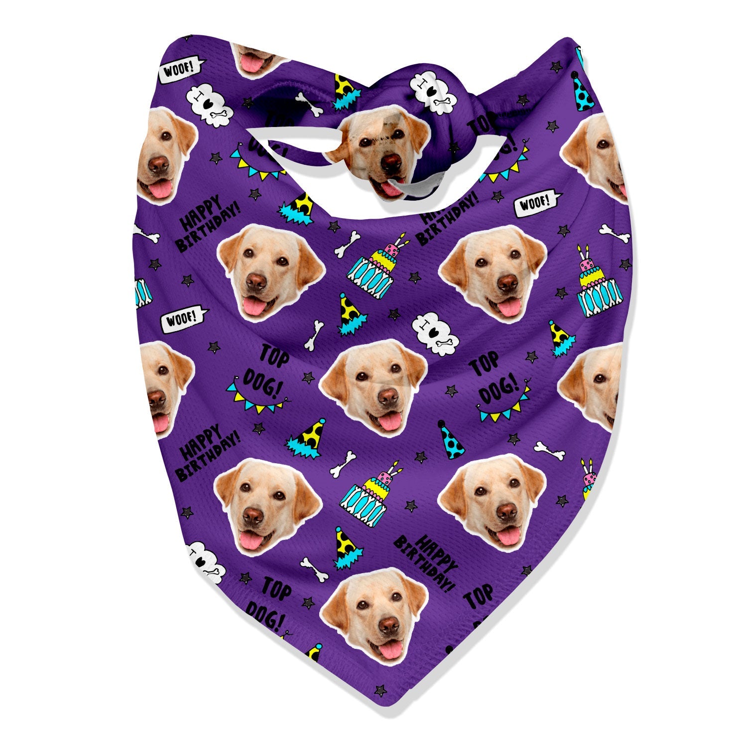 Top Dog Personalized Birthday Bandana