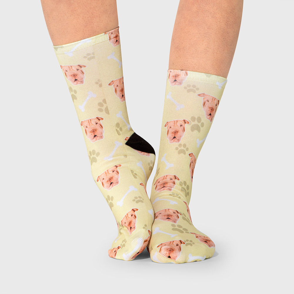 Personalized Dog Photo On Socks