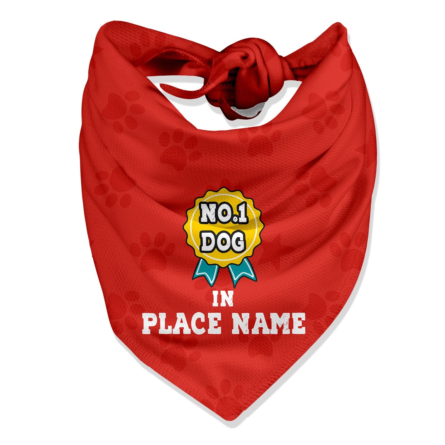 personalized number 1 dog in town bandana