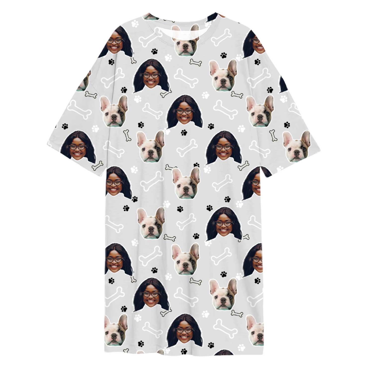 Doodle Paws & Bones Custom Sleep Tee