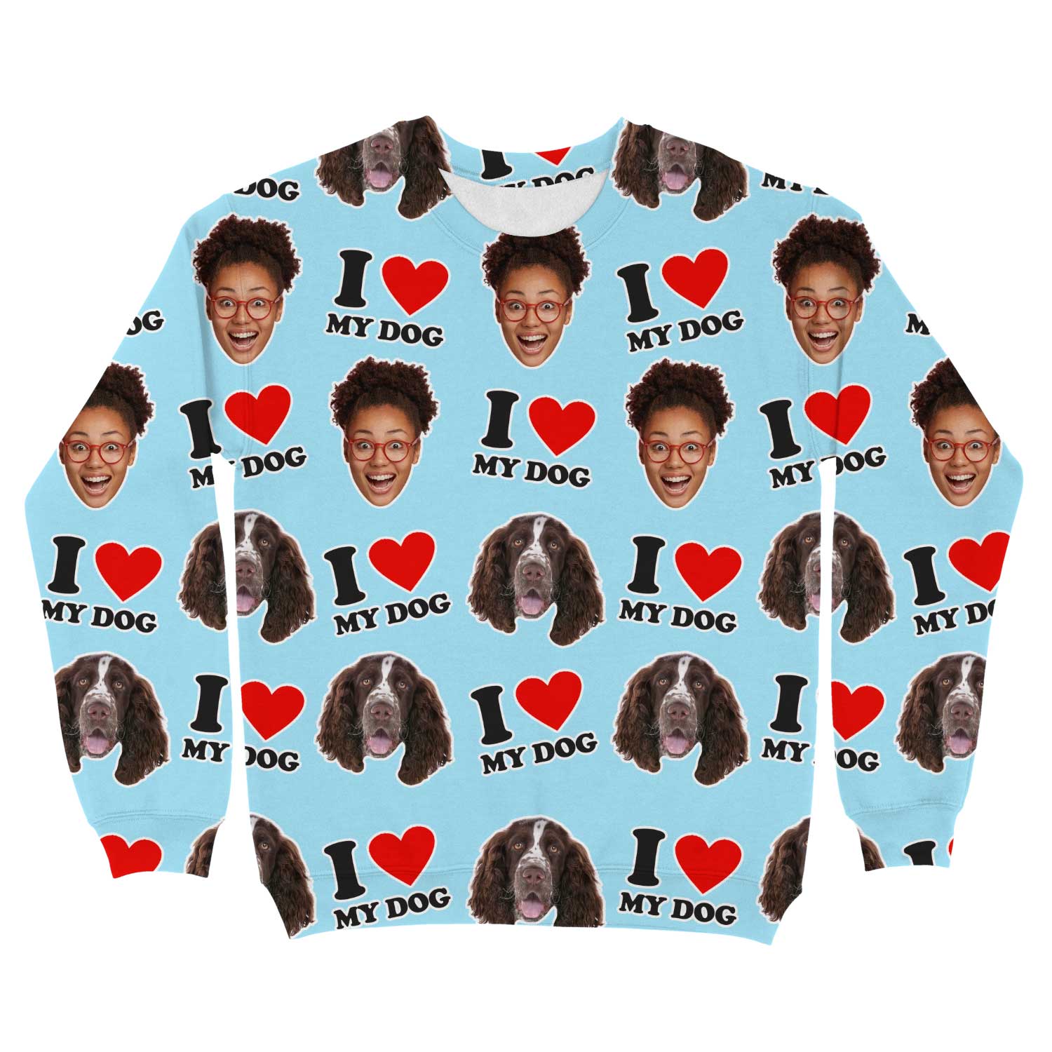 I Heart My Dog Personalized Sweatshirt